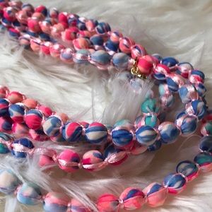 Lilly Pulitzer Wrap Around Beaded Necklace